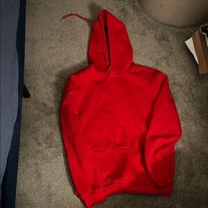 Men's Red Hoodie Sweater